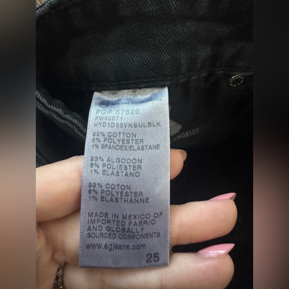 Adriano Goldschmied Farrah Boot Crop Jeans in Black Size 25 - Picture 6 of 8